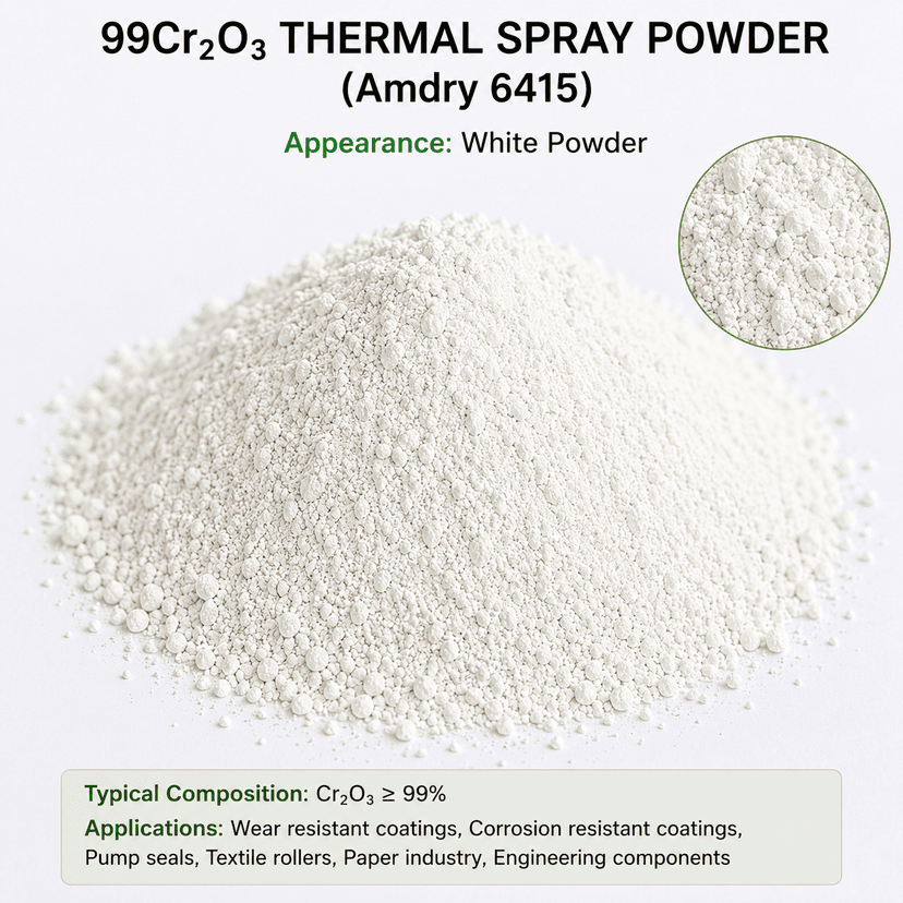 99Cr₂O₃ Thermal Spray Powder (Amdry 6415) 99Cr₂O₃ Thermal Spray Powder (Amdry 6415)