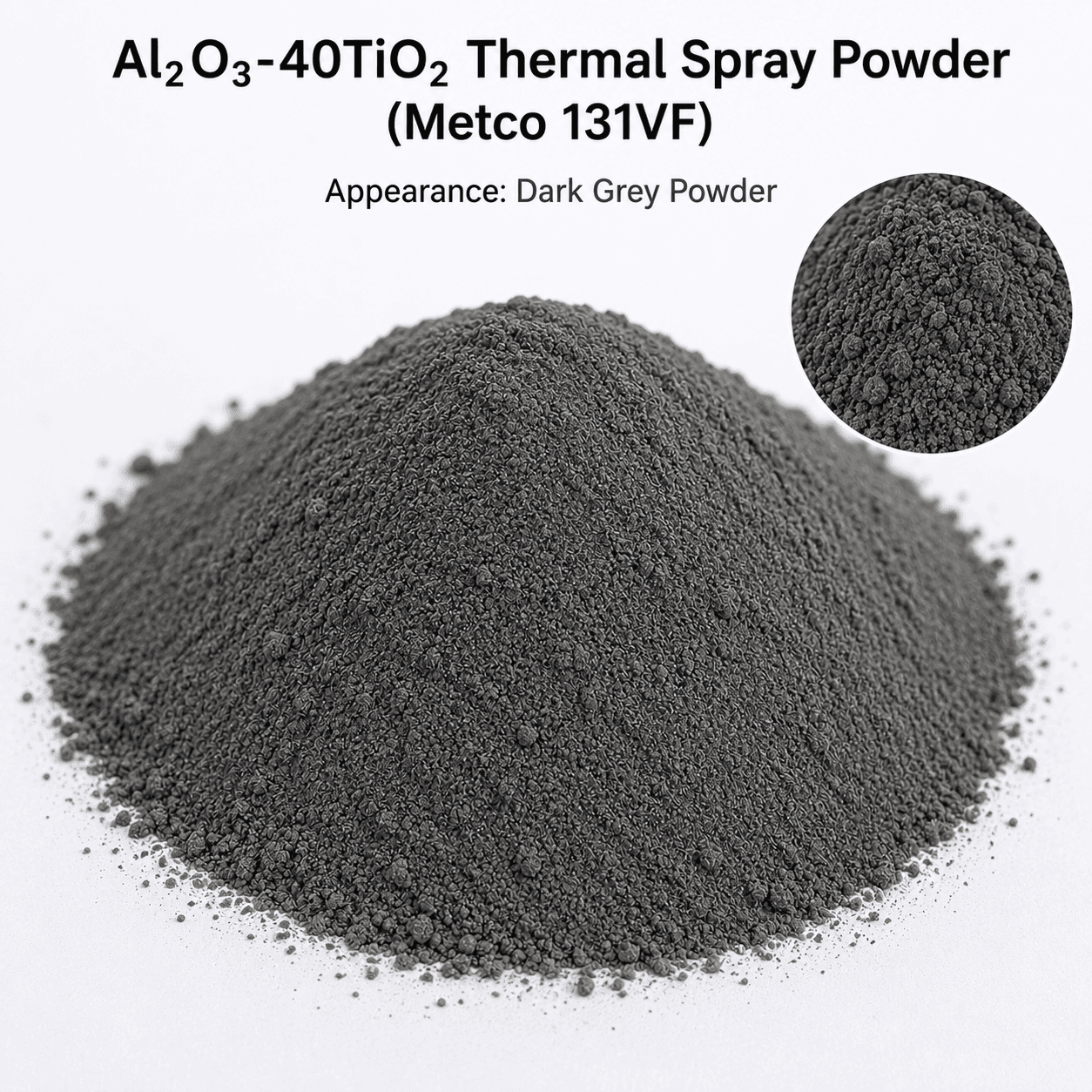 Al₂O₃-40TiO₂ Thermal Spray Powder (Metco 131VF) Al₂O₃-40TiO₂ Thermal Spray Powder (Metco 131VF)