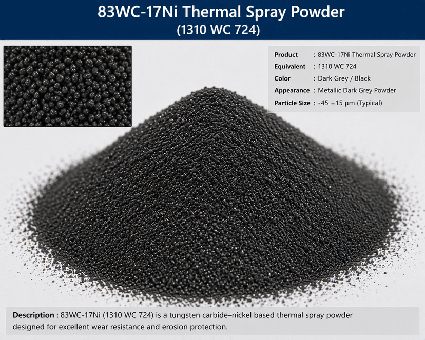 83WC-17Ni Thermal Spray Powder (1310 WC 724) 83WC-17Ni Thermal Spray Powder (1310 WC 724)