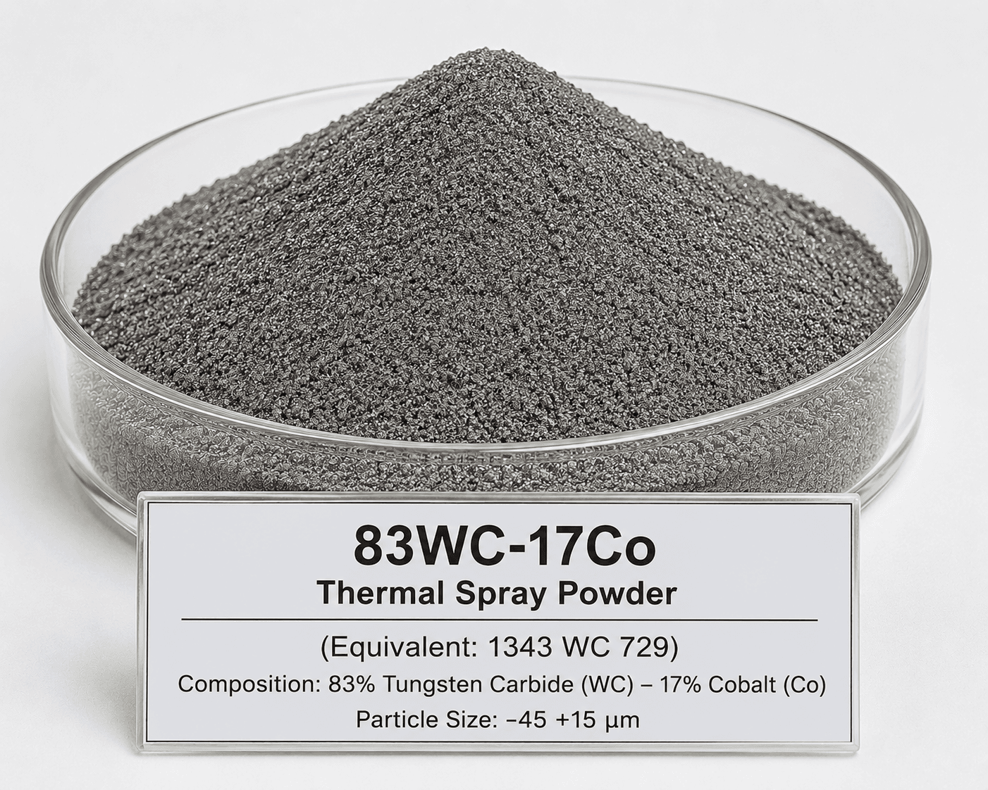 83WC-17Co Thermal Spray Powder (Equivalent: 1343 WC 729) 83WC-17Co Thermal Spray Powder (Equivalent: 1343 WC 729)