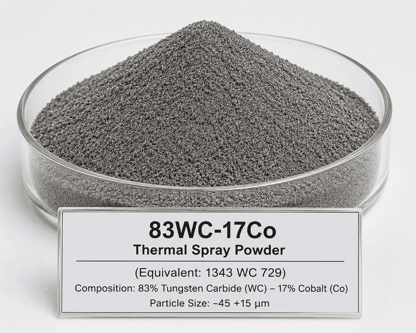 83WC-17Co Thermal Spray Powder (Equivalent: 1343 WC 729) 83WC-17Co Thermal Spray Powder (Equivalent: 1343 WC 729)